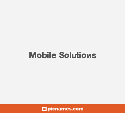 Mobile Solutions